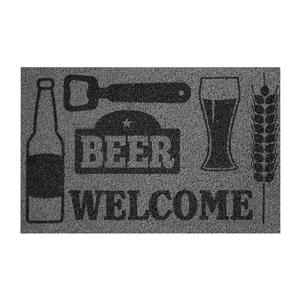 Wycieraczka Beer/Welcome szara