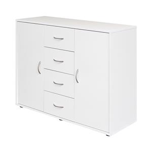 Komoda 2 drzwi + 4 szuflady 1507 biały