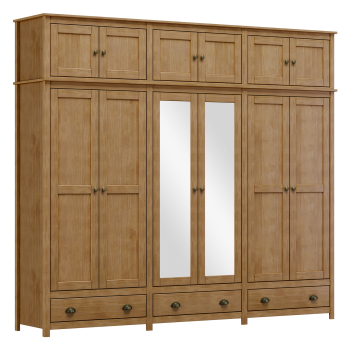 Szafa dębowa 12-drzwiowa TOPAZIO