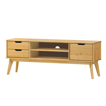 Stolik pod TV 1 drzwi + 2 szuflady wosk BONITO