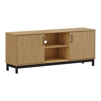 Stolik pod TV 2 drzwi MADRID buk/czarny