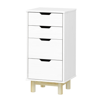 Komoda 2+2 szuflady BONITO 2 biały lakier