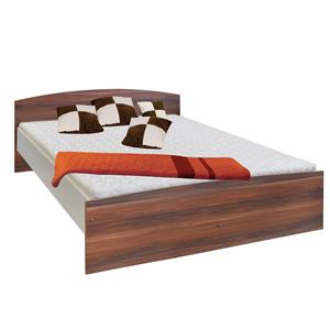 Łóżko podwójne 60342 orzech/biały