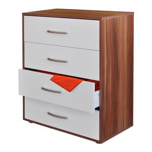Komoda 61502 orzech/biały