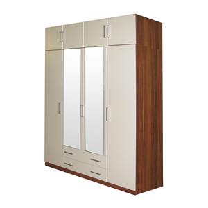 Szafa ESO 4-drzwiowa 61540 orzech/biała