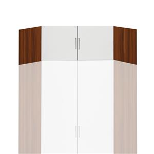 Nadstawka narożna ESO 61555 orzech/biała