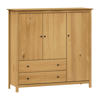 Komoda 3 drzwi + 2 szuflady wosk TORINO