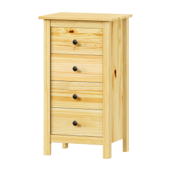 Komoda 4 szuflady TORINO metalowe uchwyty