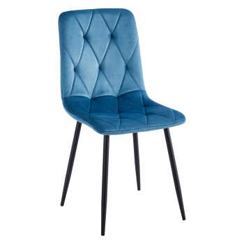 Krzesło do jadalni MELITA zielono-niebieskie