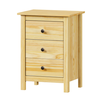Komoda 3 szuflady TORINO metalowe uchwyty
