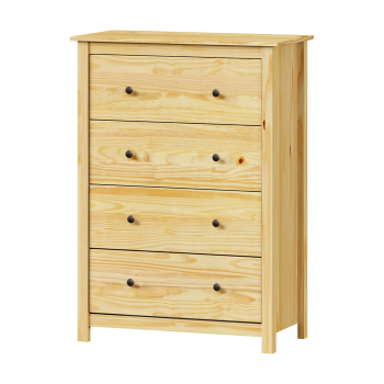 Komoda 4 szuflady TORINO metalowe uchwyty