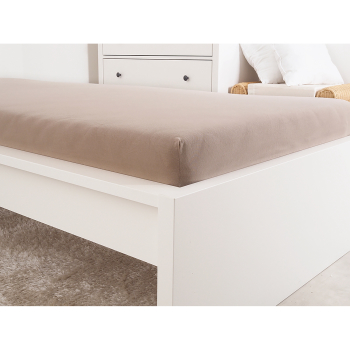Prześcieradło jersey IDEAL 90x200 orzech włoski