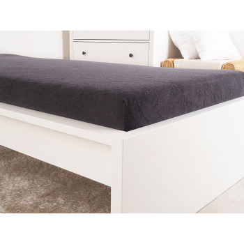 Prześcieradło frotte IDEAL 180x200 antracyt