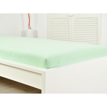 Prześcieradło frotte IDEAL 180x200 jasnozielone