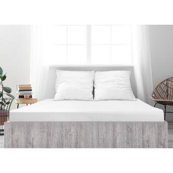 Prześcieradło jersey MAKO 140-160x200 białe