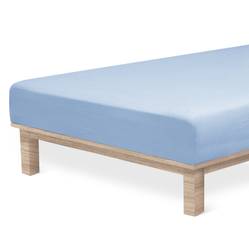 Prześcieradło Andrea Simone boxspring 90x200x35 niebieskie