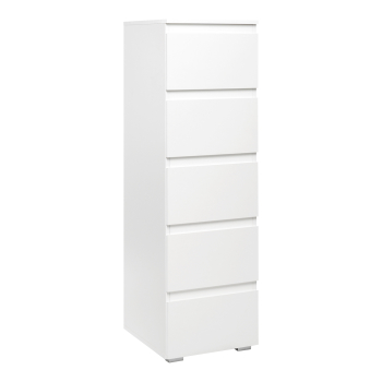 Komoda z 5 szufladami IMAGE 6 biała