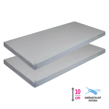 Materac z pokrowcem IDEA BASIC 90x200x10 - Wyprzedaż 1+1 GRATIS