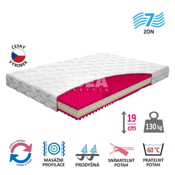 Materac z pokrowcem IDEA ORTHOPEDIC LUX 140x200x19