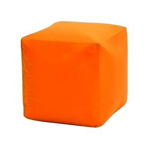 Taboret do siedzenia CUBE pomarańczowy z wypełnieniem